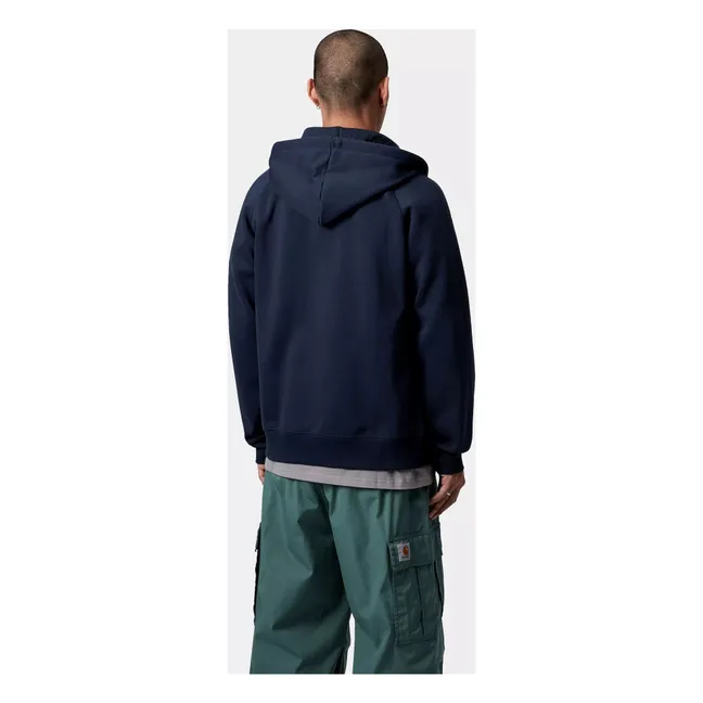 Felpa con cappuccio Chase Zip | Blu marino