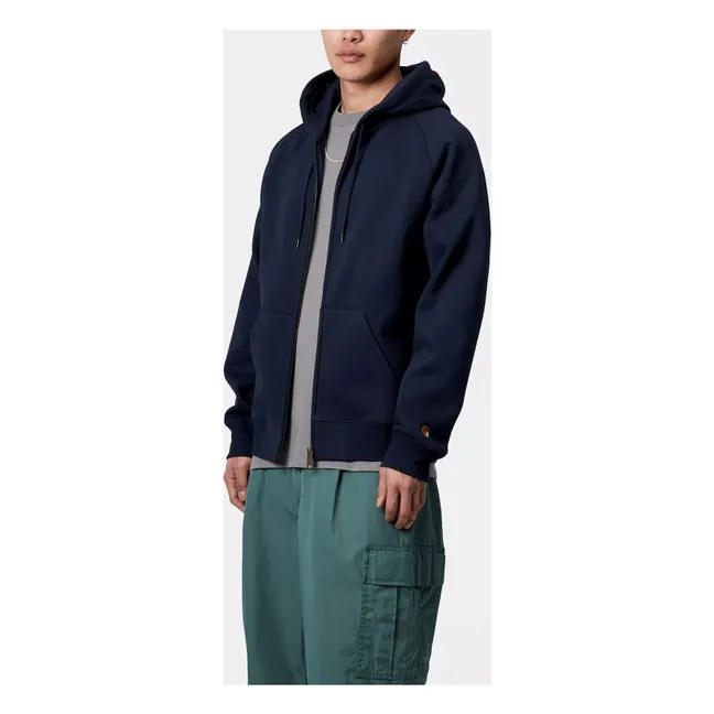 Felpa con cappuccio Chase Zip | Blu marino