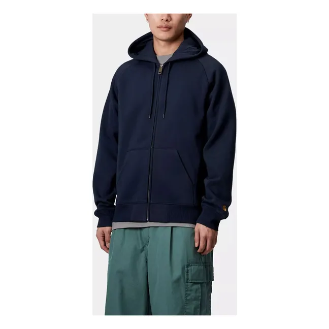 Felpa con cappuccio Chase Zip | Blu marino