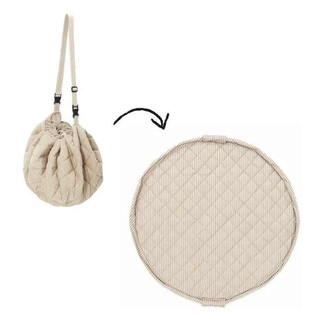 Noomad Tasche / Krabbeldecke - Streifen | Blau