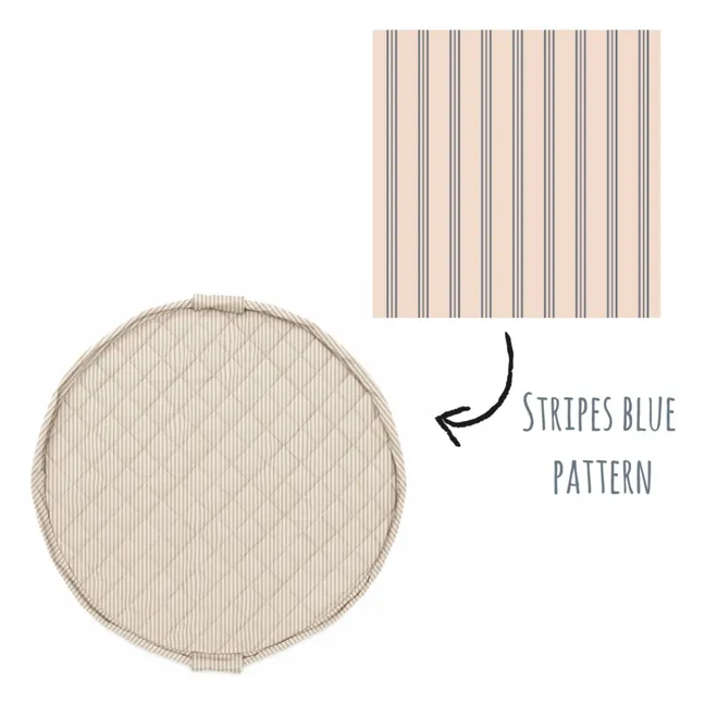 Saco / colchoneta para niños pequeños Noomad - Stripes | Azul