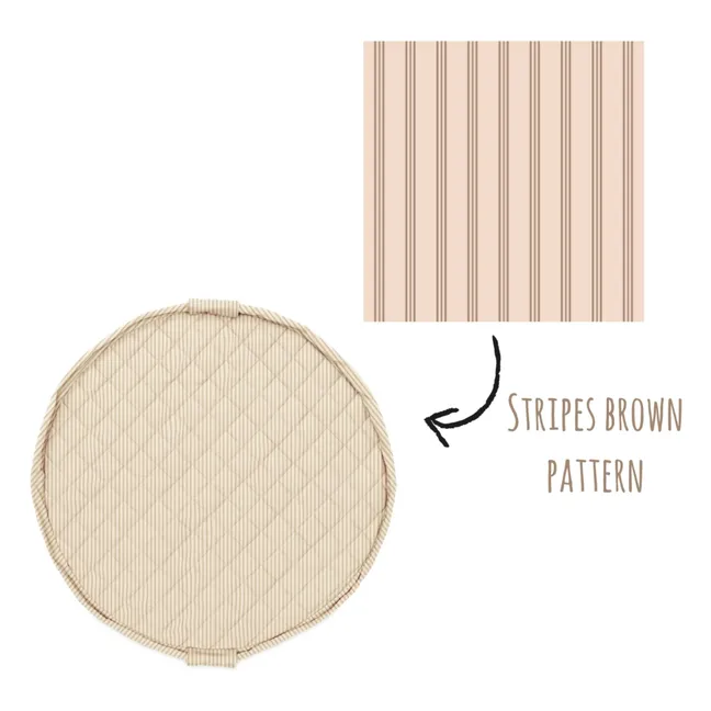 Saco / colchoneta para niños pequeños Noomad - Stripes | Ocre