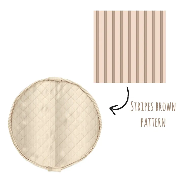 Saco / colchoneta para niños pequeños Noomad - Stripes | Ocre- Imagen del producto n°3