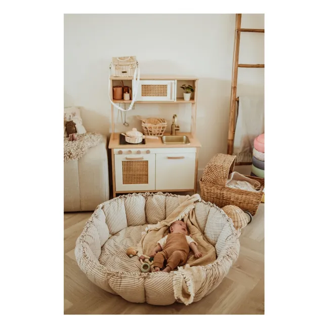 Alfombra de juego Coco - Rayas | Azul