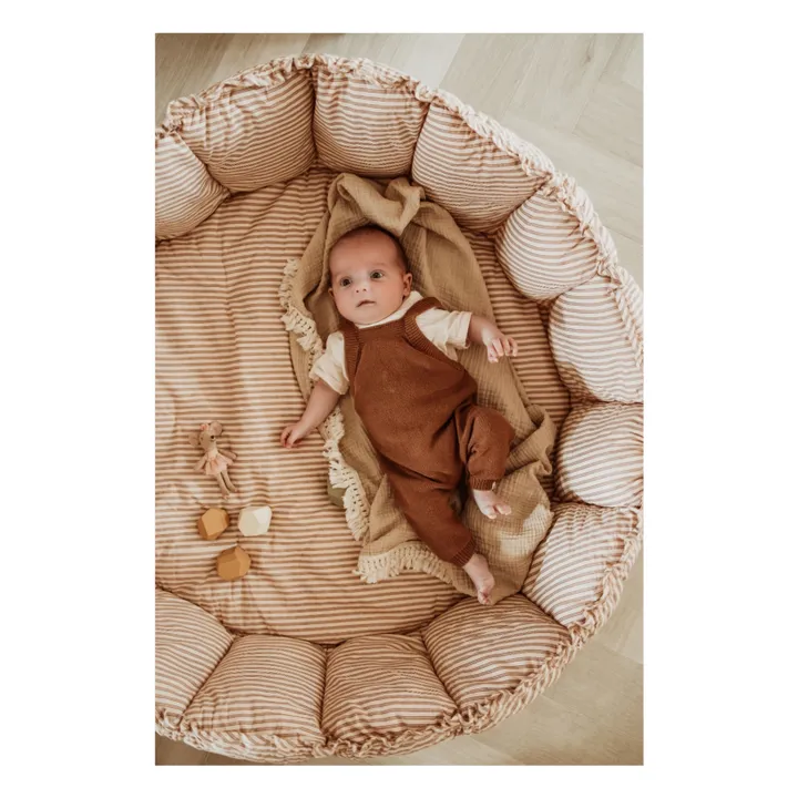 Coco playmat - Stripes | Ochre- Product image n°2