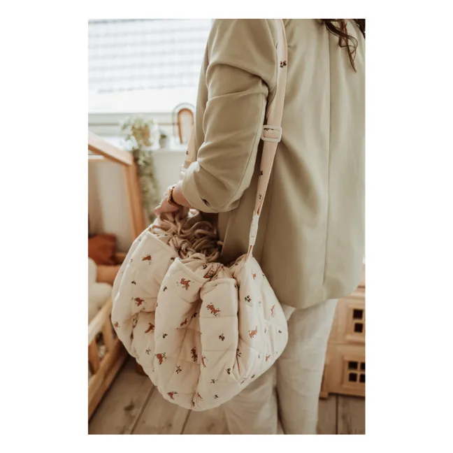 Noomad Tasche / Krabbeldecke - Häschen | Nude