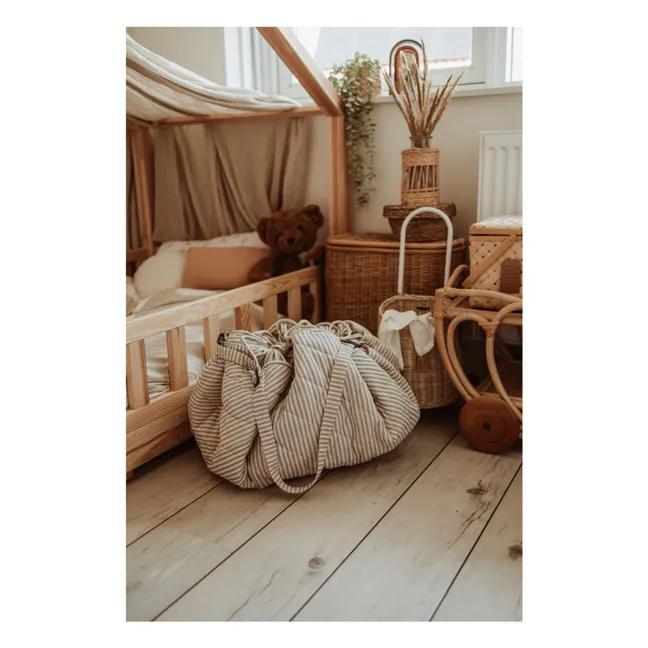 Borsa / tappetino Noomad per bambini - Strisce | Blu