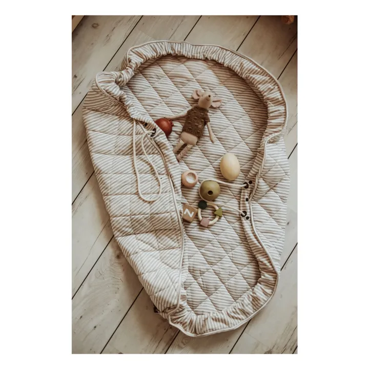 Saco / colchoneta para niños pequeños Noomad - Stripes | Azul- Imagen del producto n°6