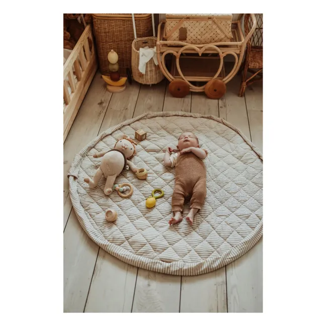 Sac / Tapis d'éveil Noomad - Rayures | Bleu