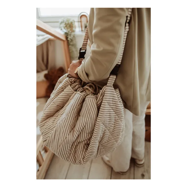 Sac / Tapis d'éveil Noomad - Rayures | Bleu