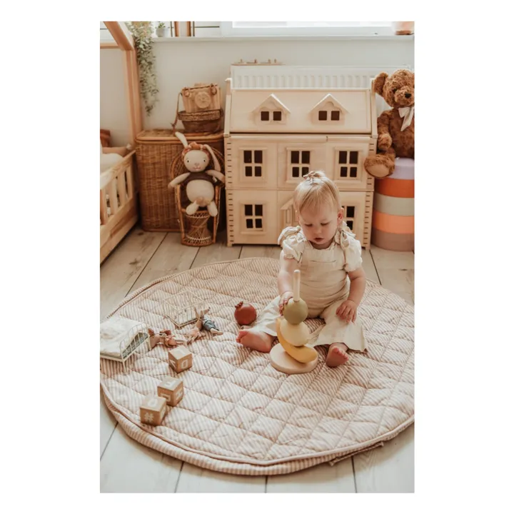 Saco / colchoneta para niños pequeños Noomad - Stripes | Ocre- Imagen del producto n°1