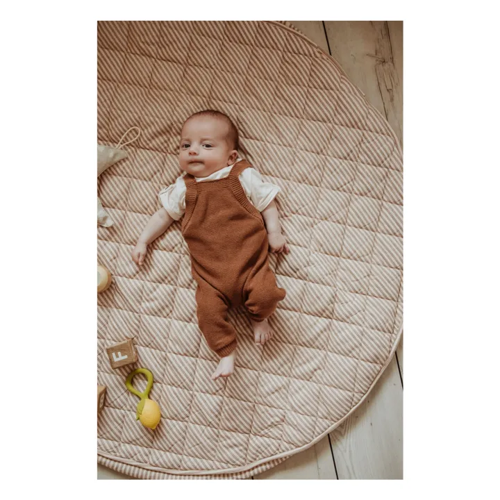 Saco / colchoneta para niños pequeños Noomad - Stripes | Ocre- Imagen del producto n°5