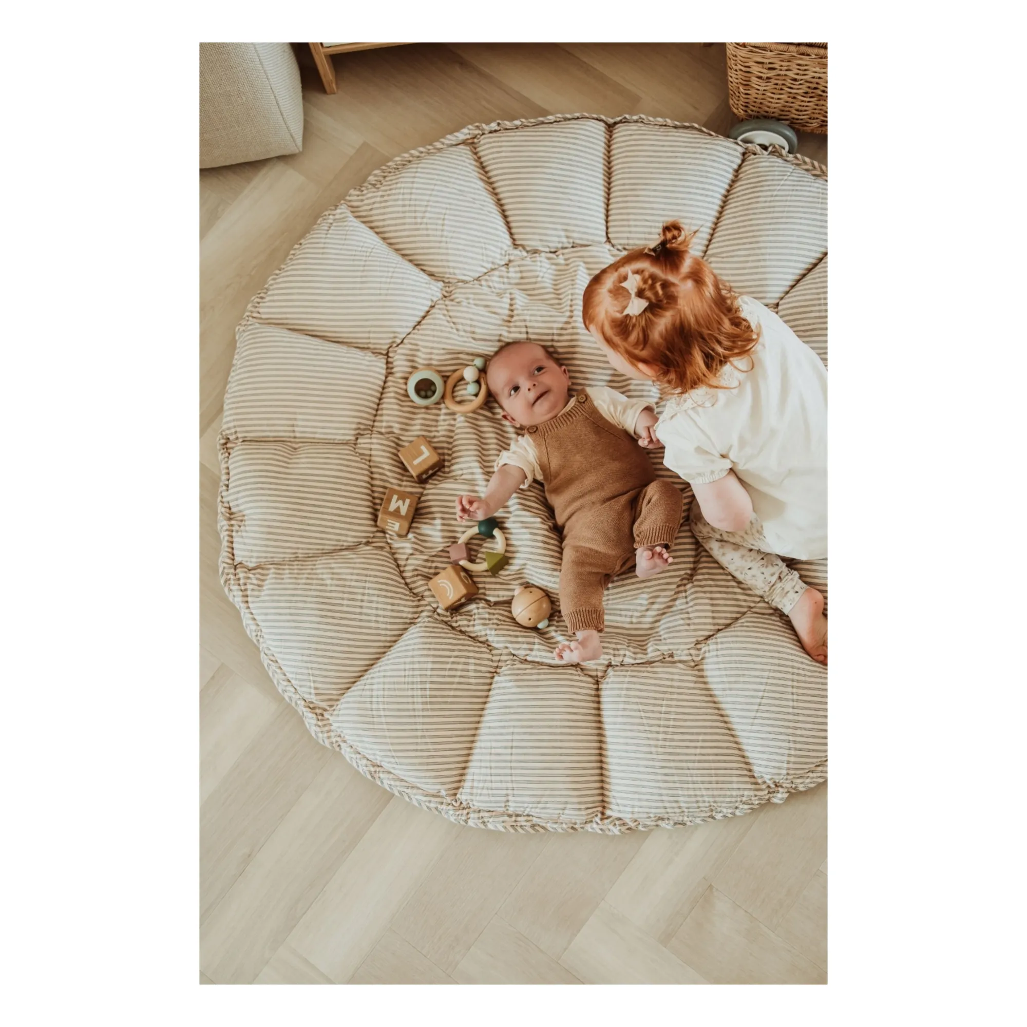 Tapis d'éveil Coco - Rayures | Bleu- Image produit n°9