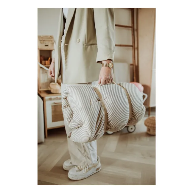 Krabbeldecke Coco - Gestreift | Blau