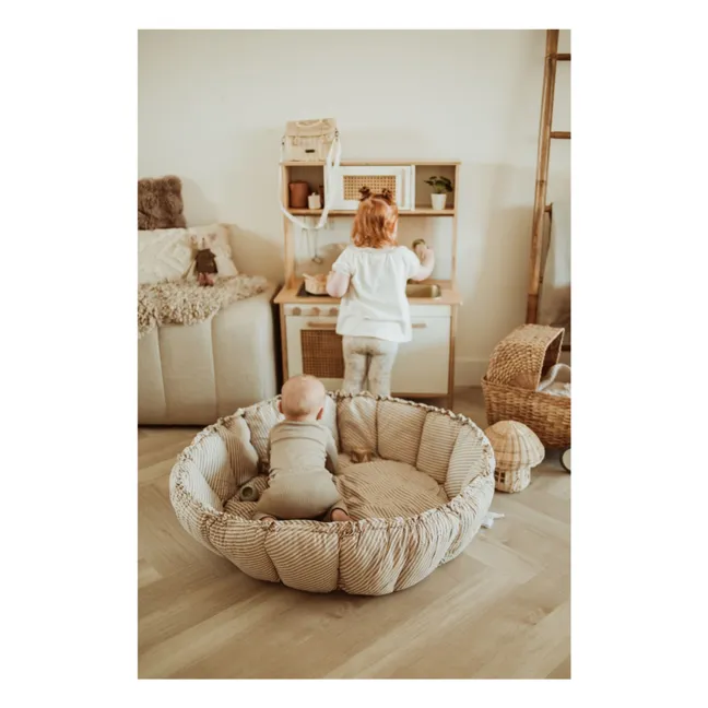 Alfombra de juego Coco - Rayas | Azul