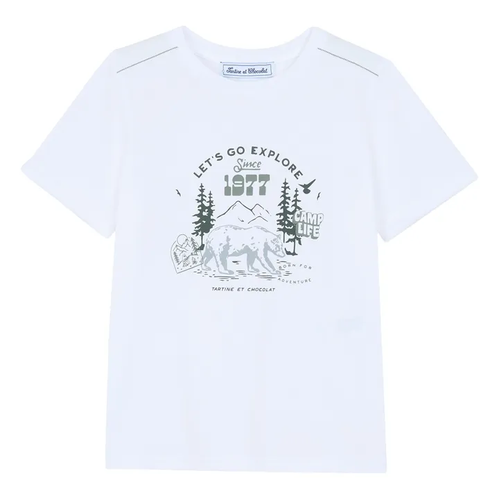 T-shirt Camp | Blanc- Image produit n°0