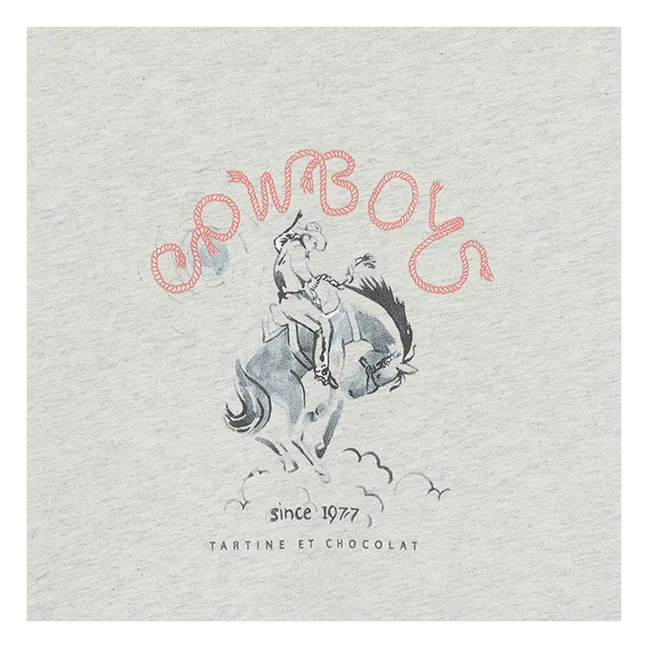 Camiseta Cowboy | Gris Jaspeado