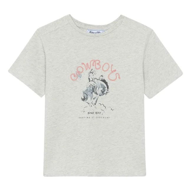 Camiseta Cowboy | Gris Jaspeado