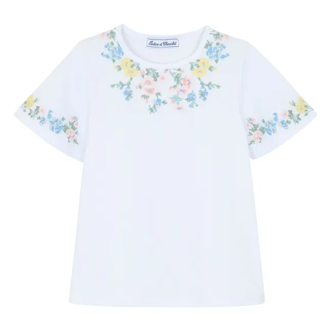 Camiseta bordada | Blanco