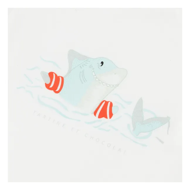 Maglietta con squalo | Bianco