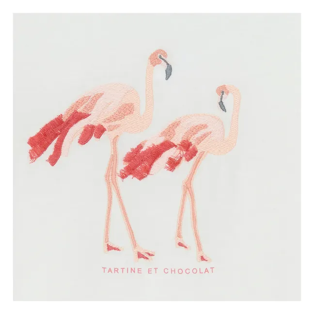 T-Shirt Flamingos | Seidenfarben