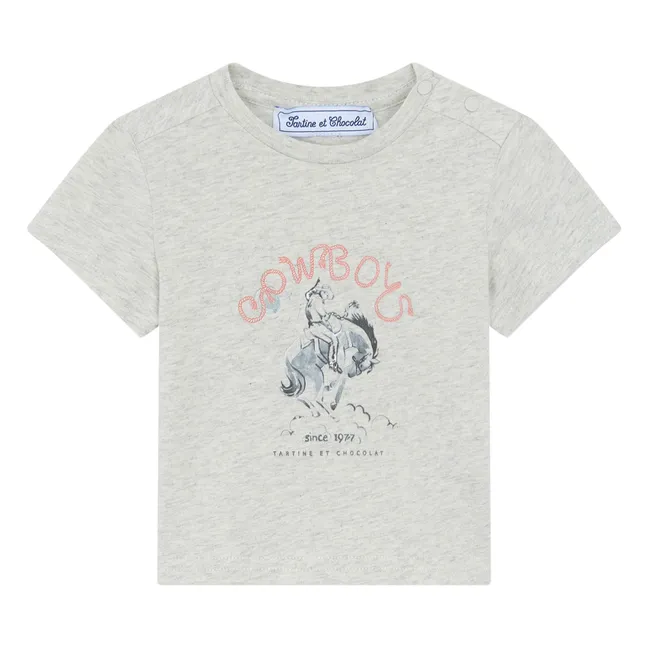 Camiseta Horse | Gris Jaspeado