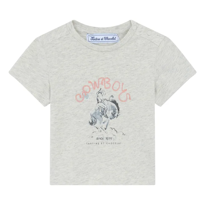 T-shirt Cheval | Gris chiné- Image produit n°0