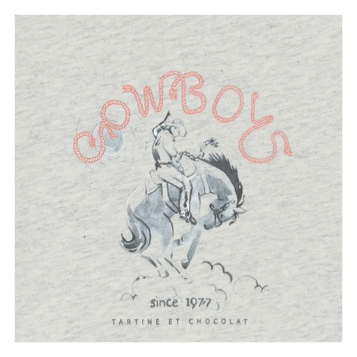 T-shirt Cheval | Gris chiné- Image produit n°3