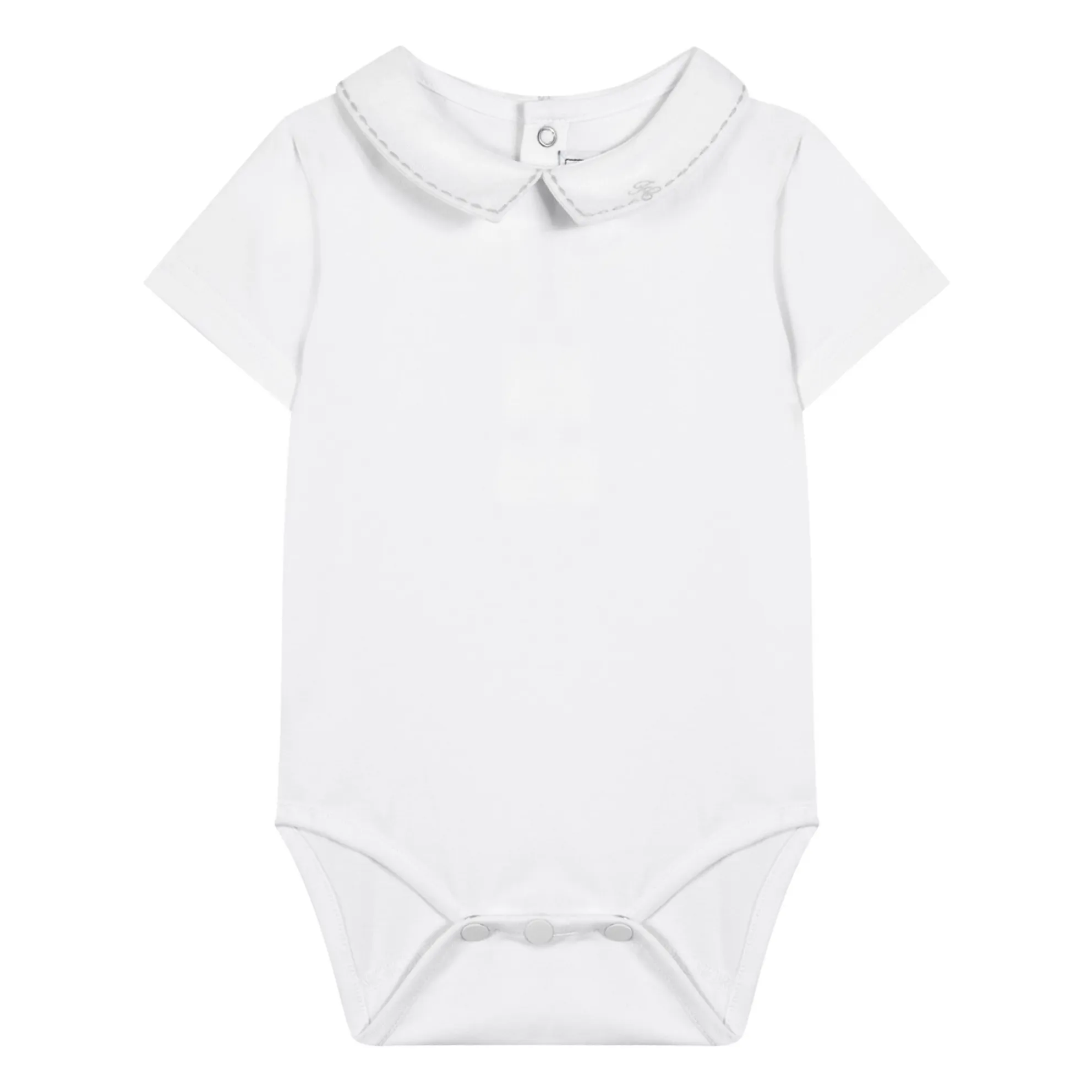 Tartine Et Chocolat White Embroidered Bodysuit