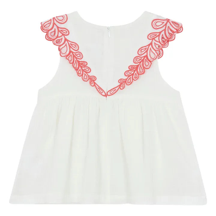 Top Fleuri | Blanc- Image produit n°3