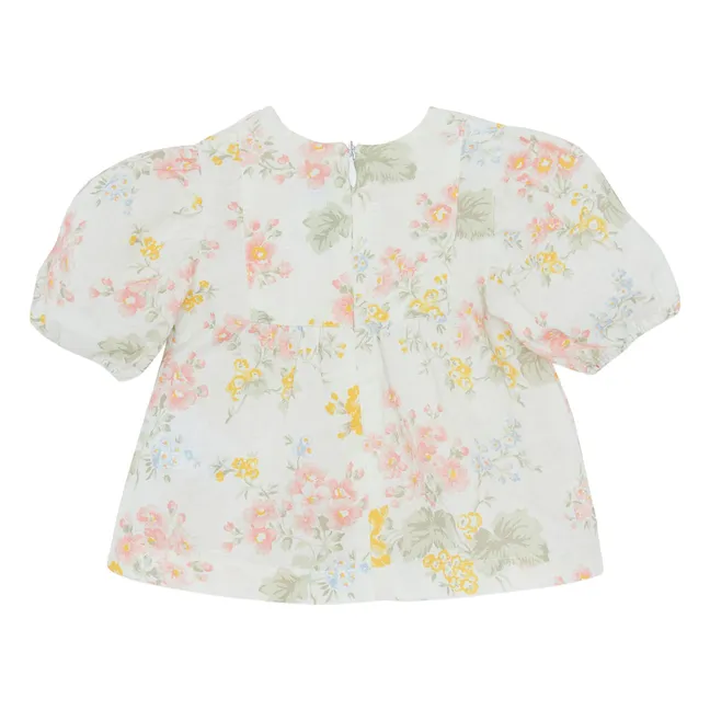 Camicetta floreale | Ecru