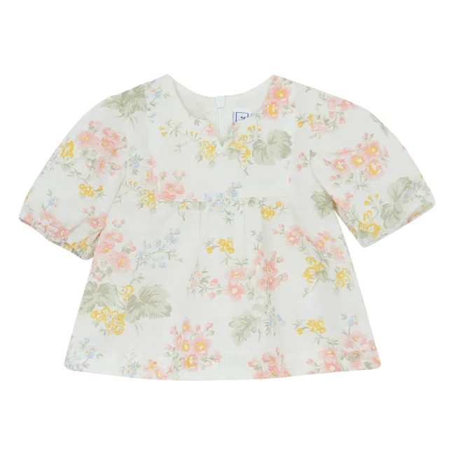 Camicetta floreale | Ecru
