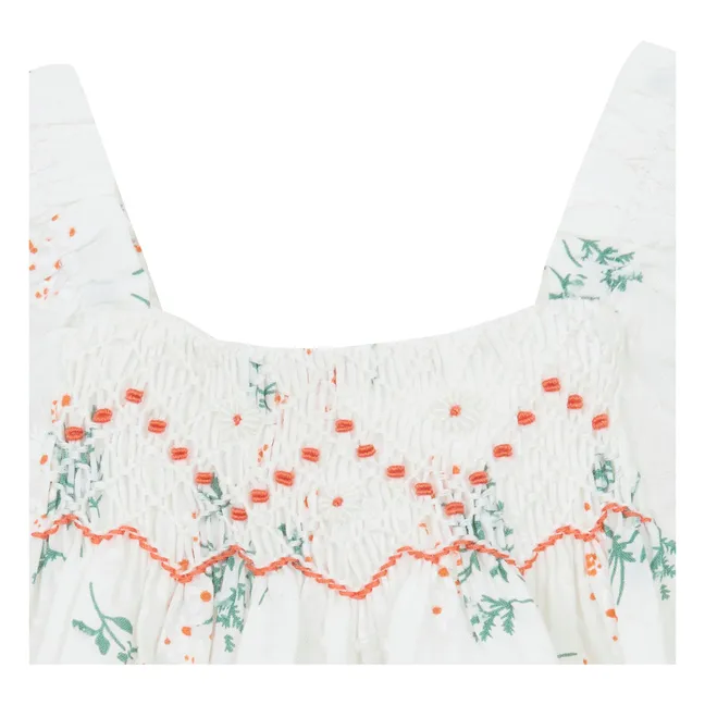 Camicetta smocked | Bianco