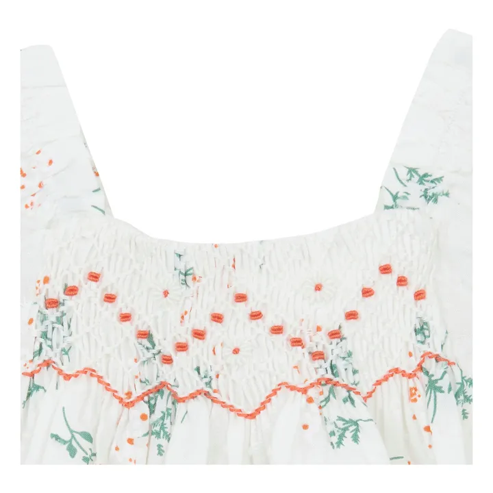 Smocked blouse | White- Product image n°3