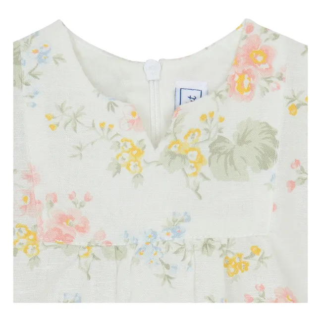 Camicetta floreale | Ecru