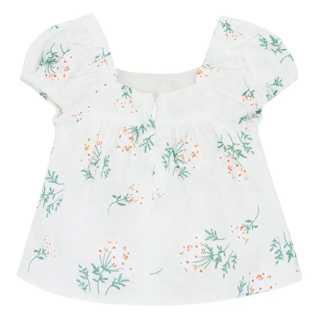 Camicetta smocked | Bianco