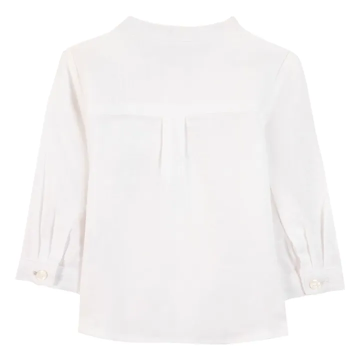 Chemise Logo Lin | Blanc- Image produit n°1
