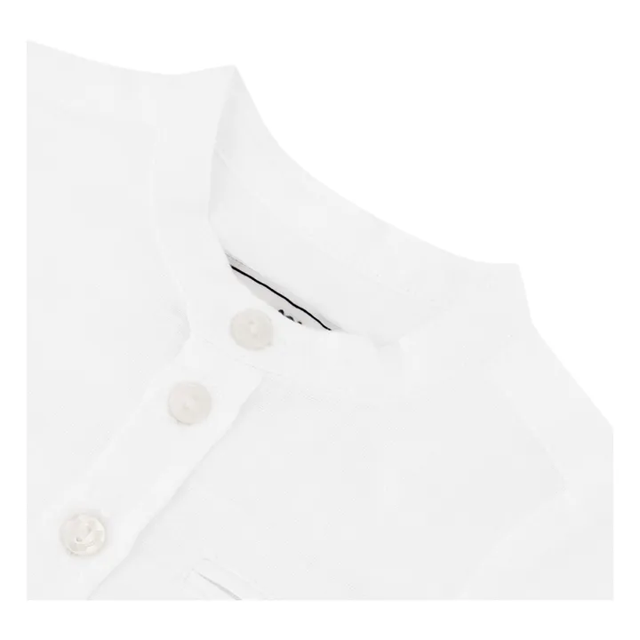 Chemise Logo Lin | Blanc- Image produit n°2