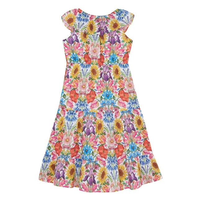 Liberty floral dress | Coral