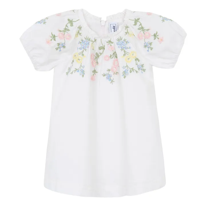 Robe Brodée | Blanc- Image produit n°0
