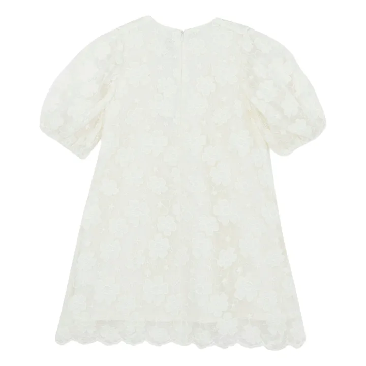 Robe Volants Fleurie | Blanc- Image produit n°3