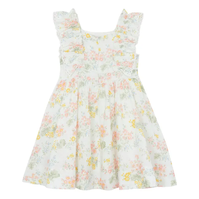 Ruffle dress | Ecru