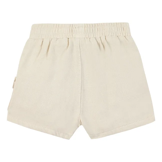 Kurze Shorts mit Kordelzug | Beige