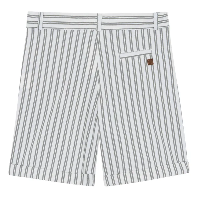 Short Rayé | Ecru