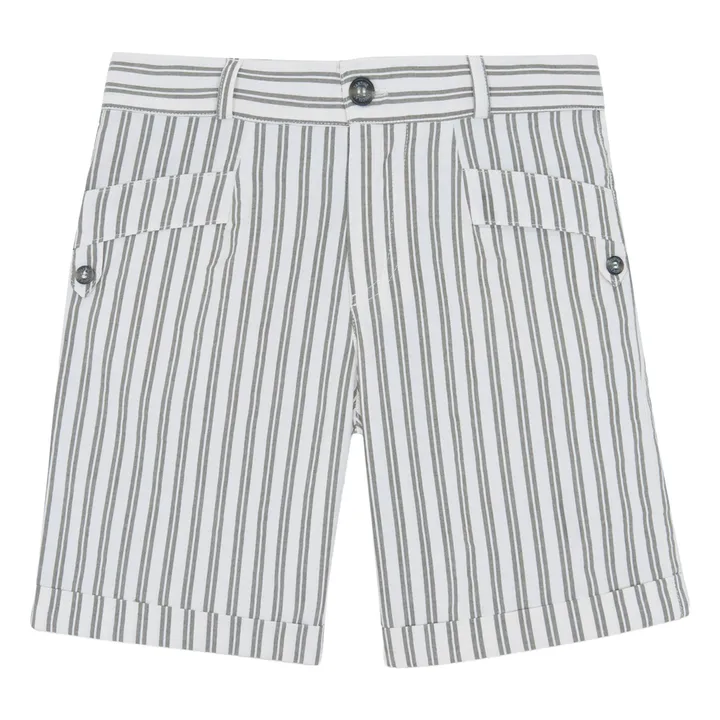 Short Rayé | Ecru- Image produit n°0