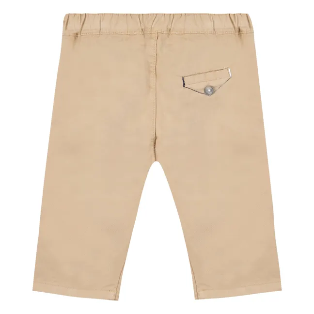 Pantaloni in twill | Beige