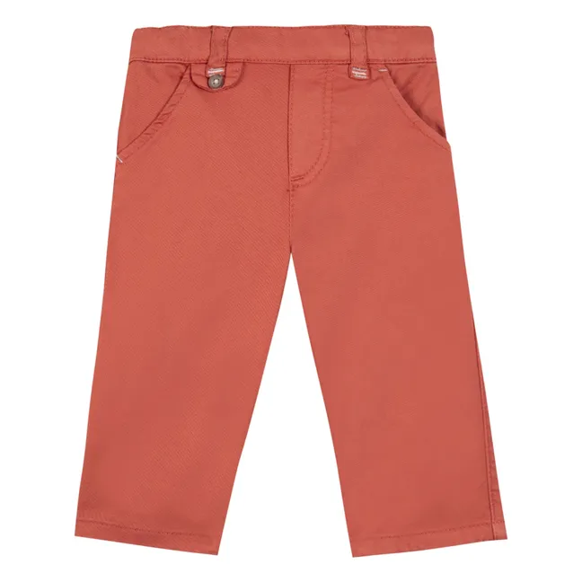 Pantalones de sarga | Naranja