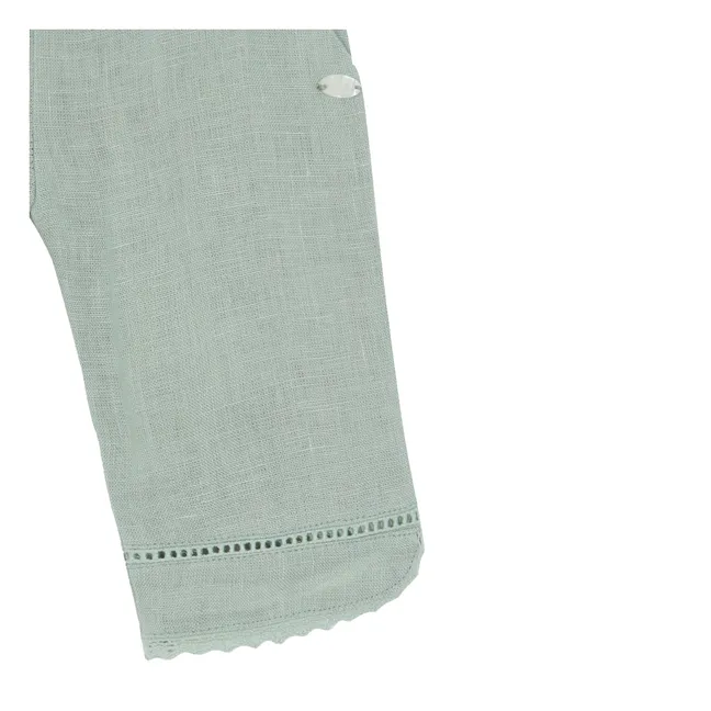 Volant-Hose Leinen | Salbei