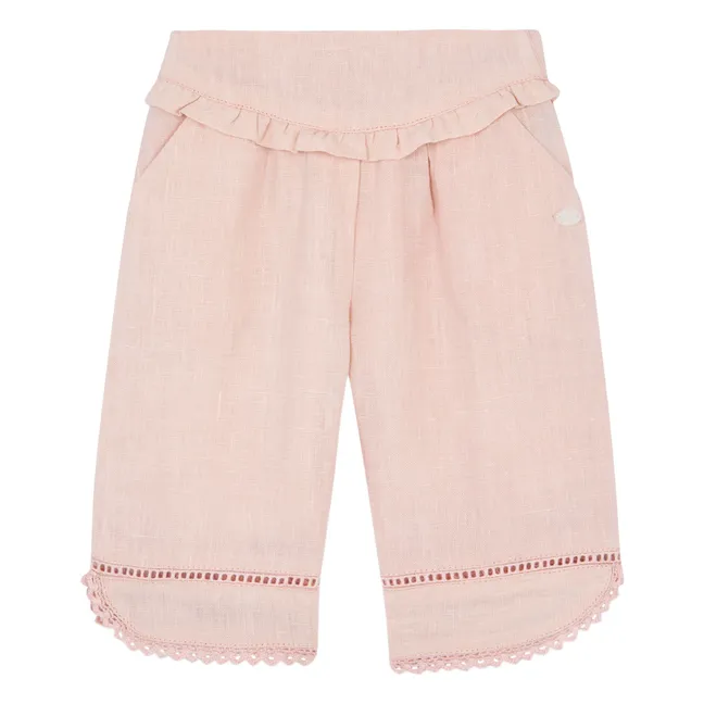 Pantalon Volants Lin | Pivoine
