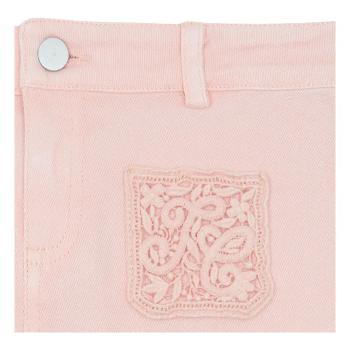 Jean Flare Brodé | Pivoine- Image produit n°3